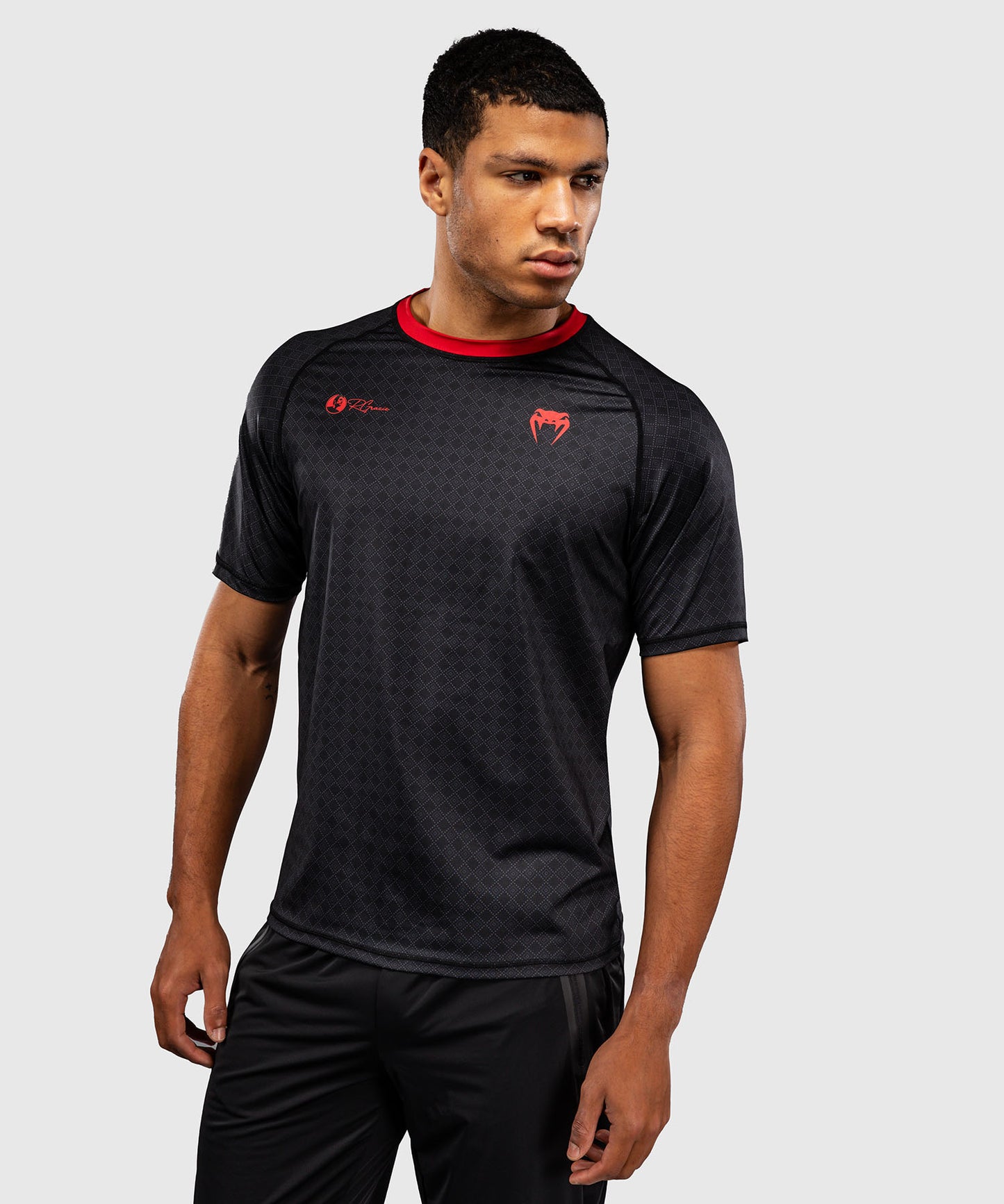 T-shirt Dry Tech Venum x Roger Gracie Signature - Noir/Rouge