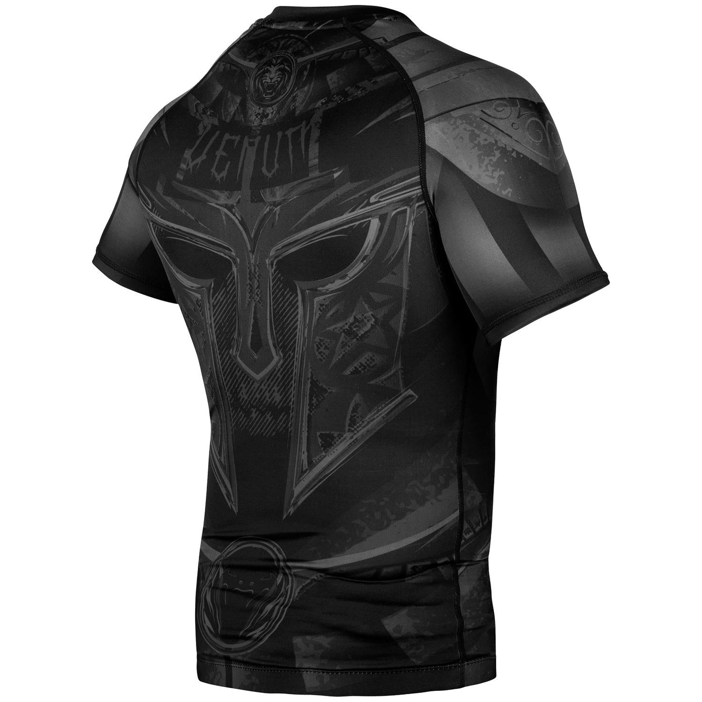 Venum Gladiator 3.0 Rashguard Kurzarm - Schwarz/Schwarz - Exclusive