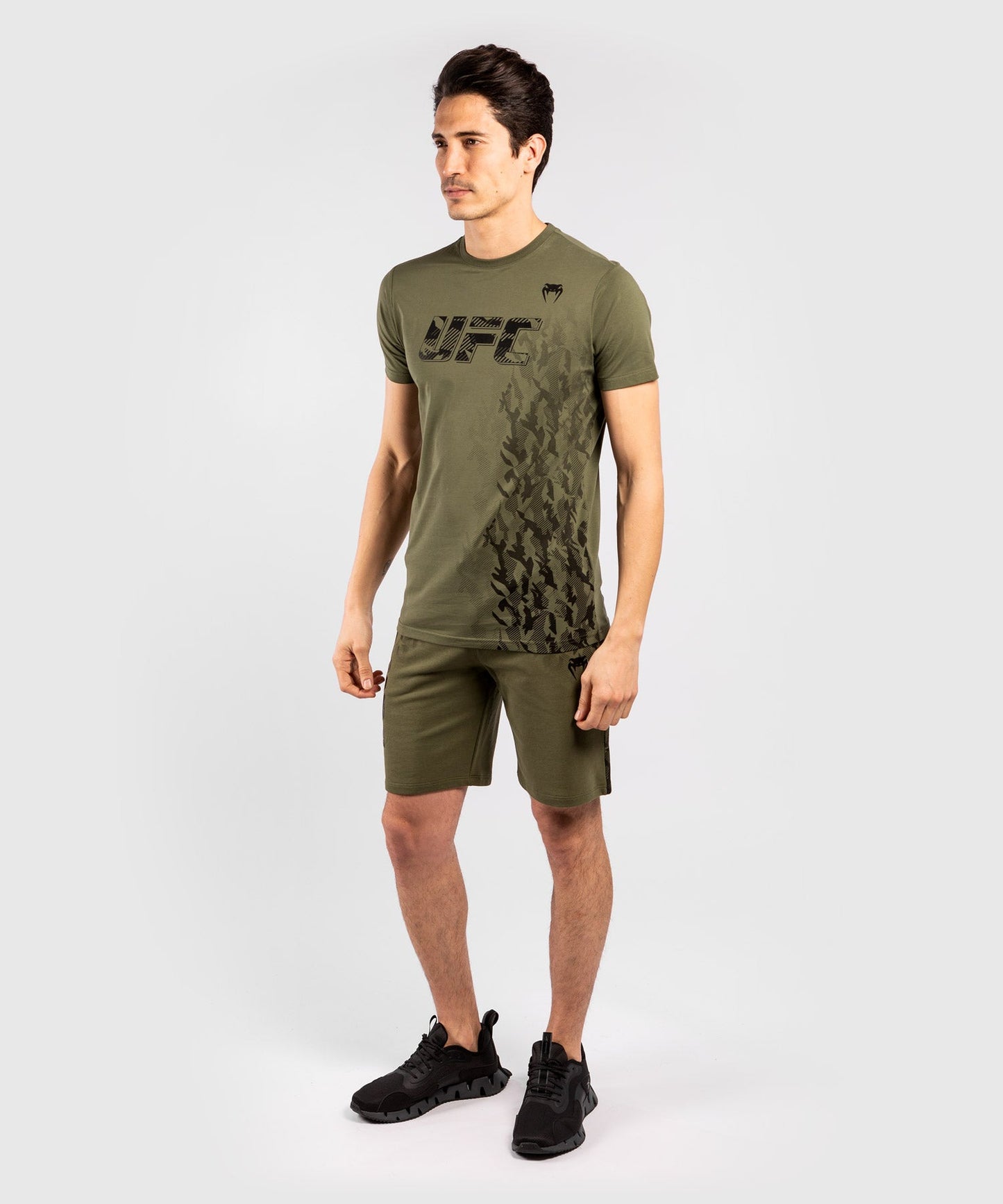 Short de Sport en Coton Homme UFC Venum Authentic Fight Week - Kaki