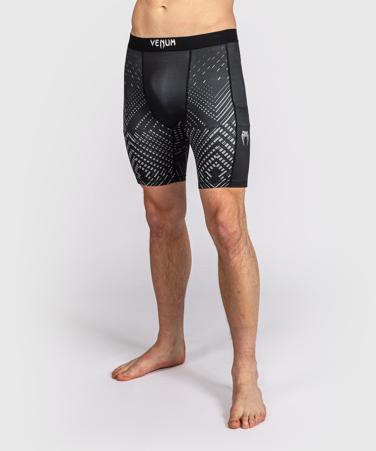 Venum Midnight Fury Pantaloncini a Compressione – Nero/Grigio/Argento