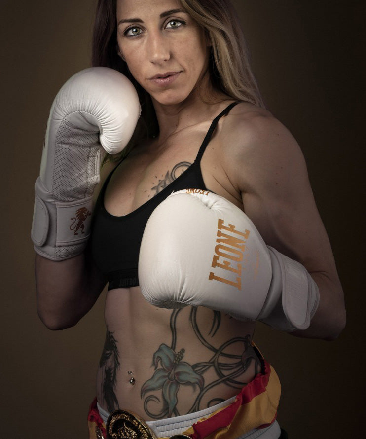 Gants de Boxe Leone Gn059 - Blanc