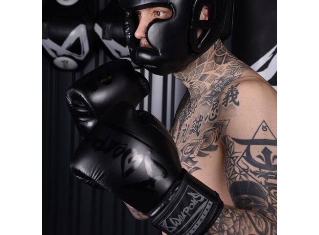8 Weapons Unlimited Boxhandschuhe - Schwarz/Schwarz