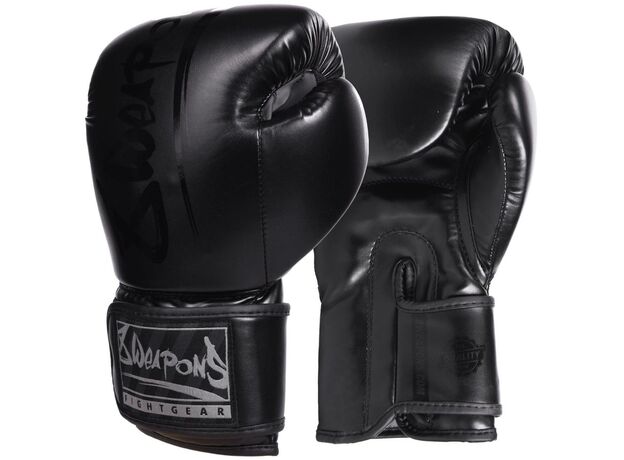 8 Weapons Unlimited Boxhandschuhe - Schwarz/Schwarz