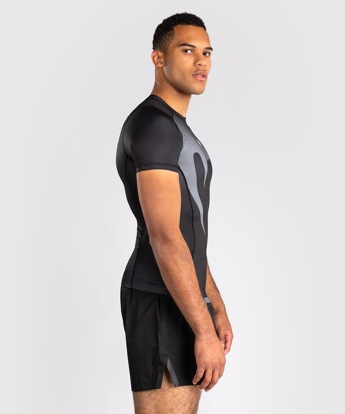Venum No Gi Rashguards - Schwarz/Silbergrau