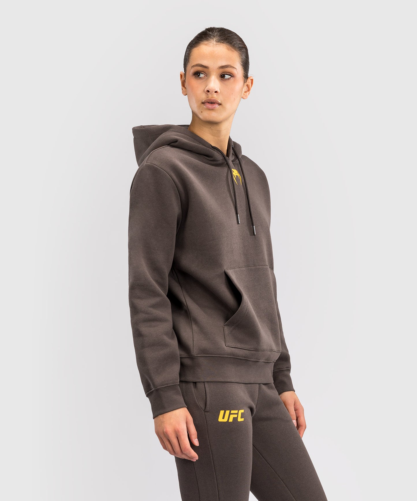 UFC Fusion by Venum Fight Week Felpa con Cappuccio per Donna - Marrone terra
