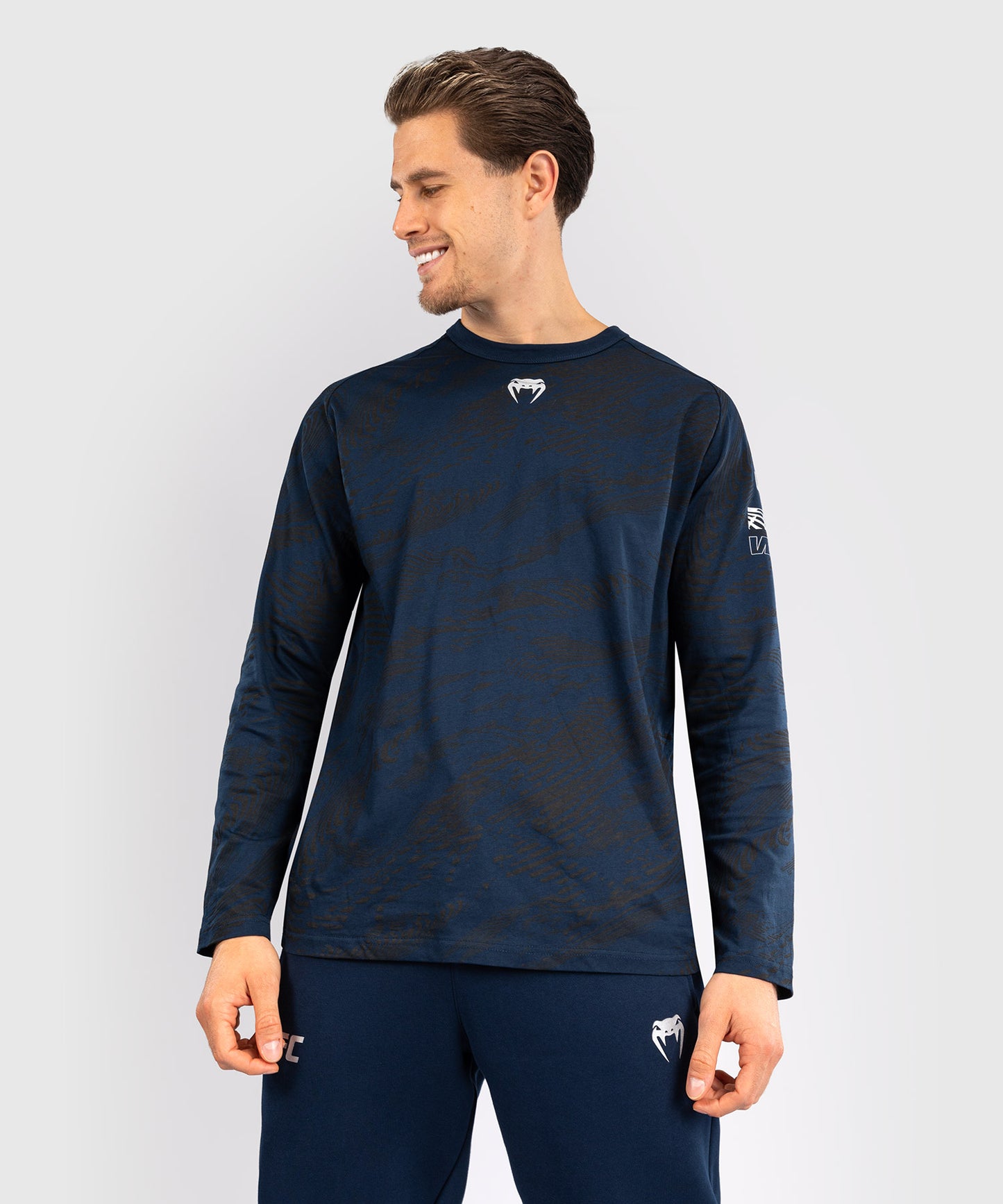 UFC Fusion by Venum Fight Week Herren Langarm T-Shirt - Ozeanisches Blau
