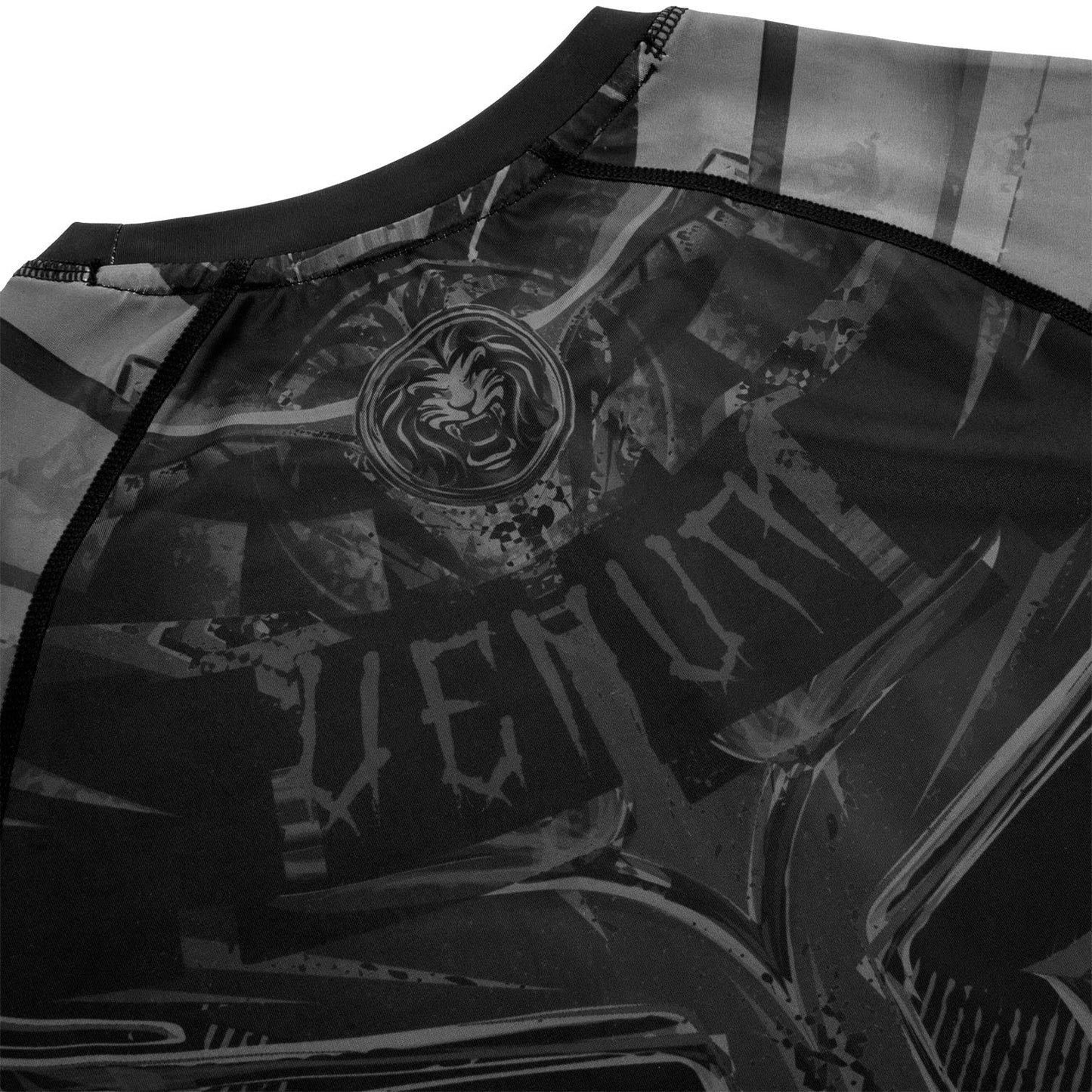 Venum Gladiator 3.0 Rashguard Kurzarm - Schwarz/Schwarz - Exclusive