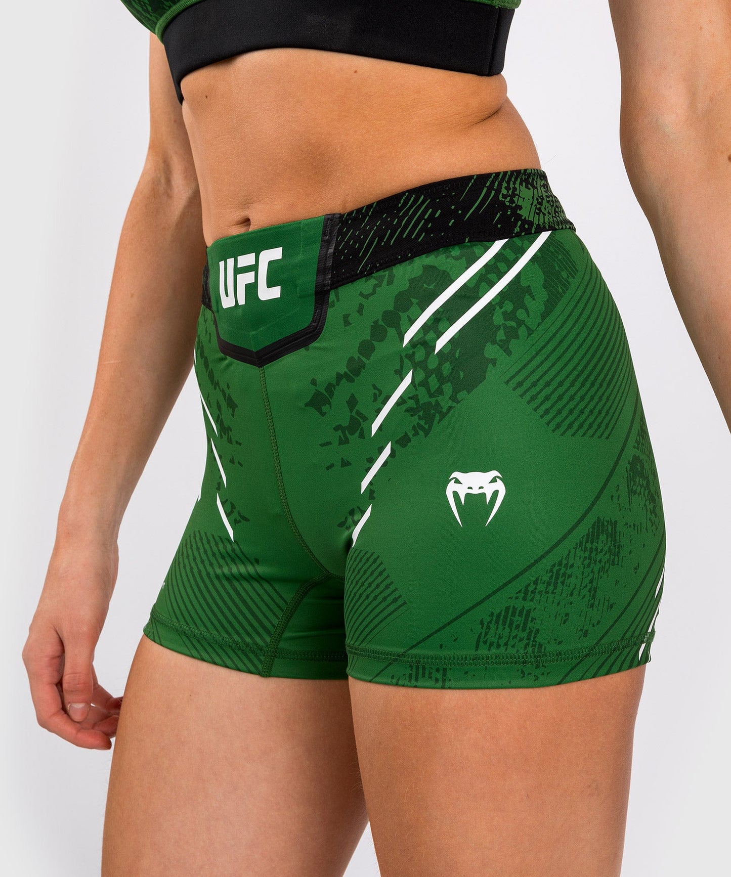 UFC Women's Fit Compression Short Adrenaline by Venum Authentic Fight Night - Green
