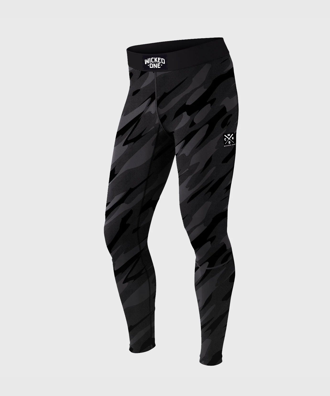 Wicked One Upset Pantalones de Compresión - Grau