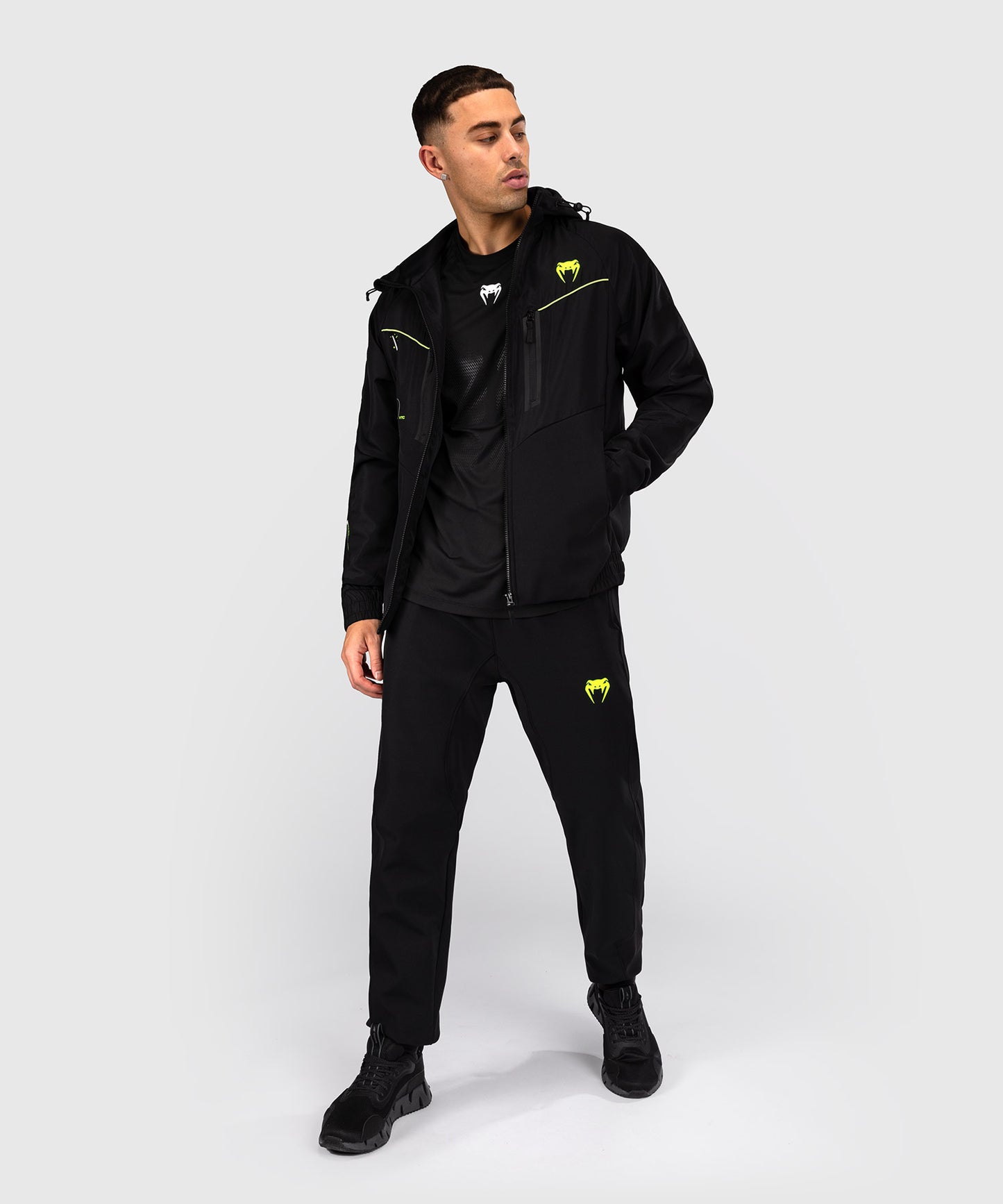 Venum Training Camp 4.0 Trainingsjacke - Schwarz/Neongrün