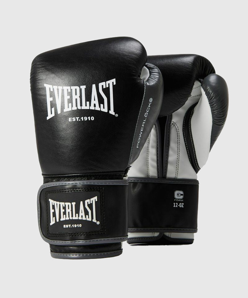 Everlast Powerlock OG Advanced Training Boxhandschuhe - Schwarz/Weiß