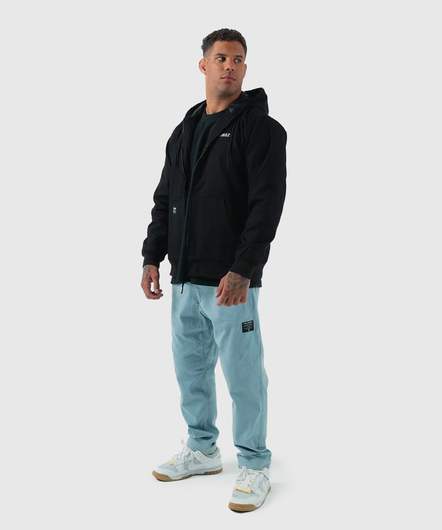 Kingz Canvas Jacke - Schwarz