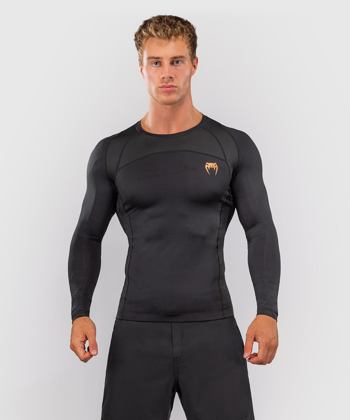 Rashguard manches longues Venum G-Fit Revolution - Noir/Cuivre