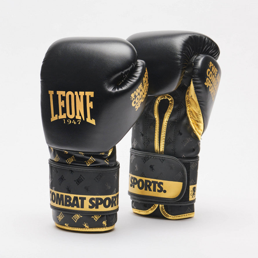 Leone DNA Guantes de Boxeo - Negro/Oro