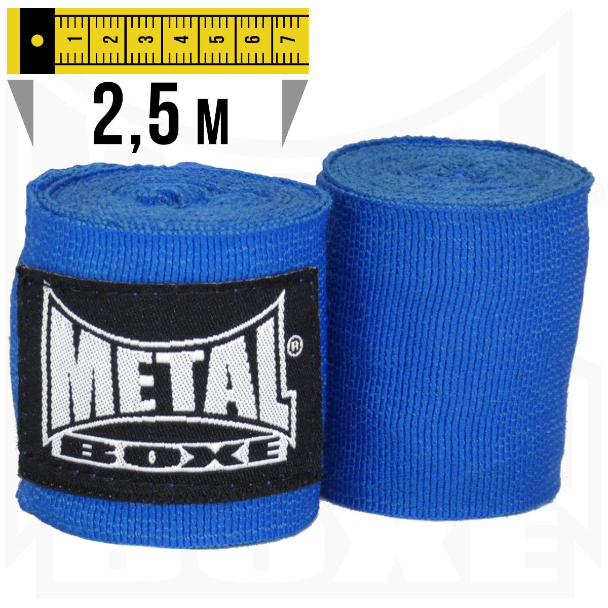 Bandages de Boxe Metal Boxe – 2,5 m – Bleu