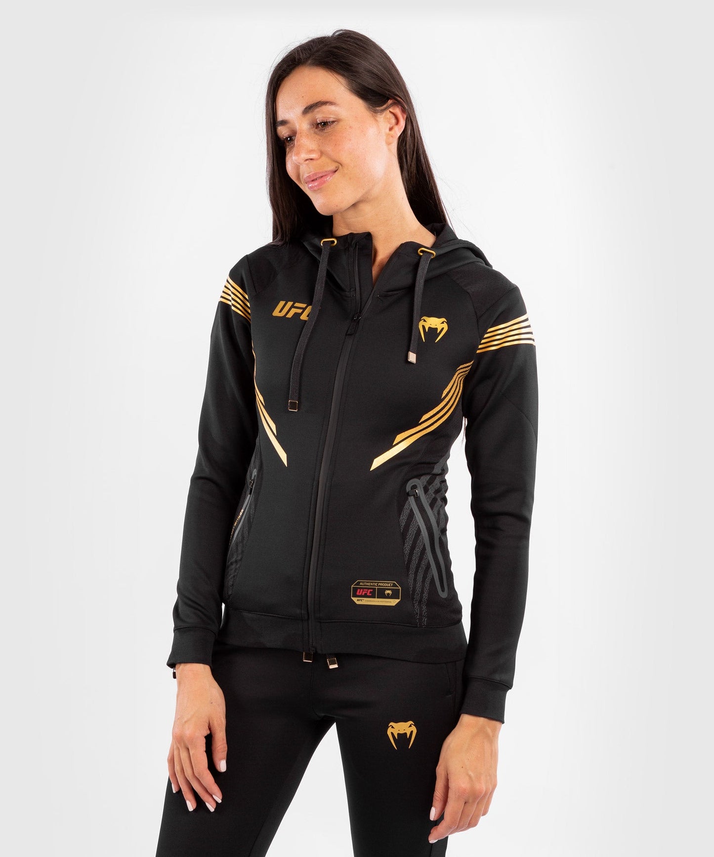 Frauen UFC Venum Authentic Fight Night Kapuzen-Sweatshirt - - Champion