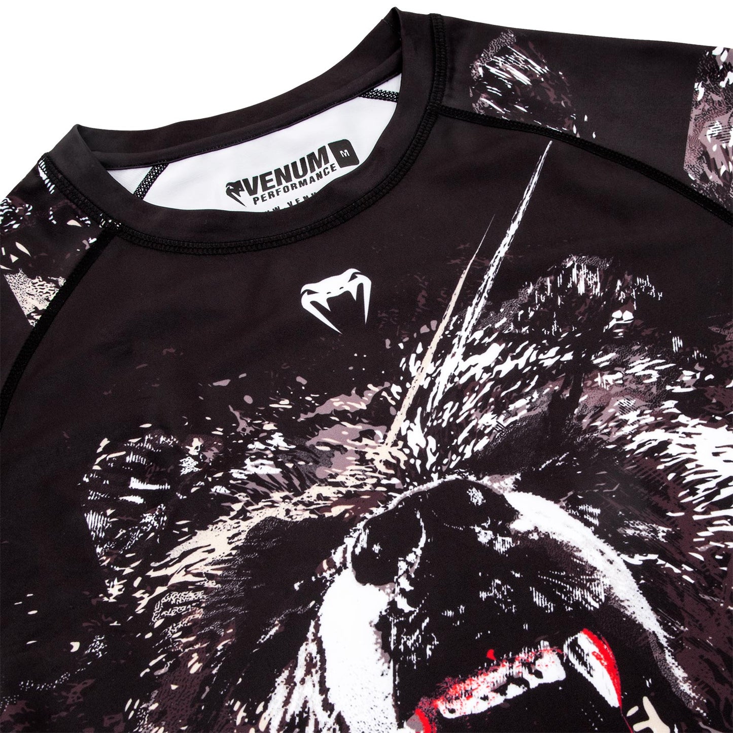 Venum Grizzli Rashguard - Langarm - Schwarz/Weiß