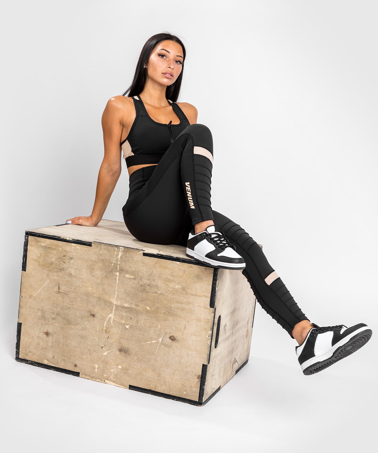 Legging Venum Moto 7/8 - Pour Femme - Noir/Sable