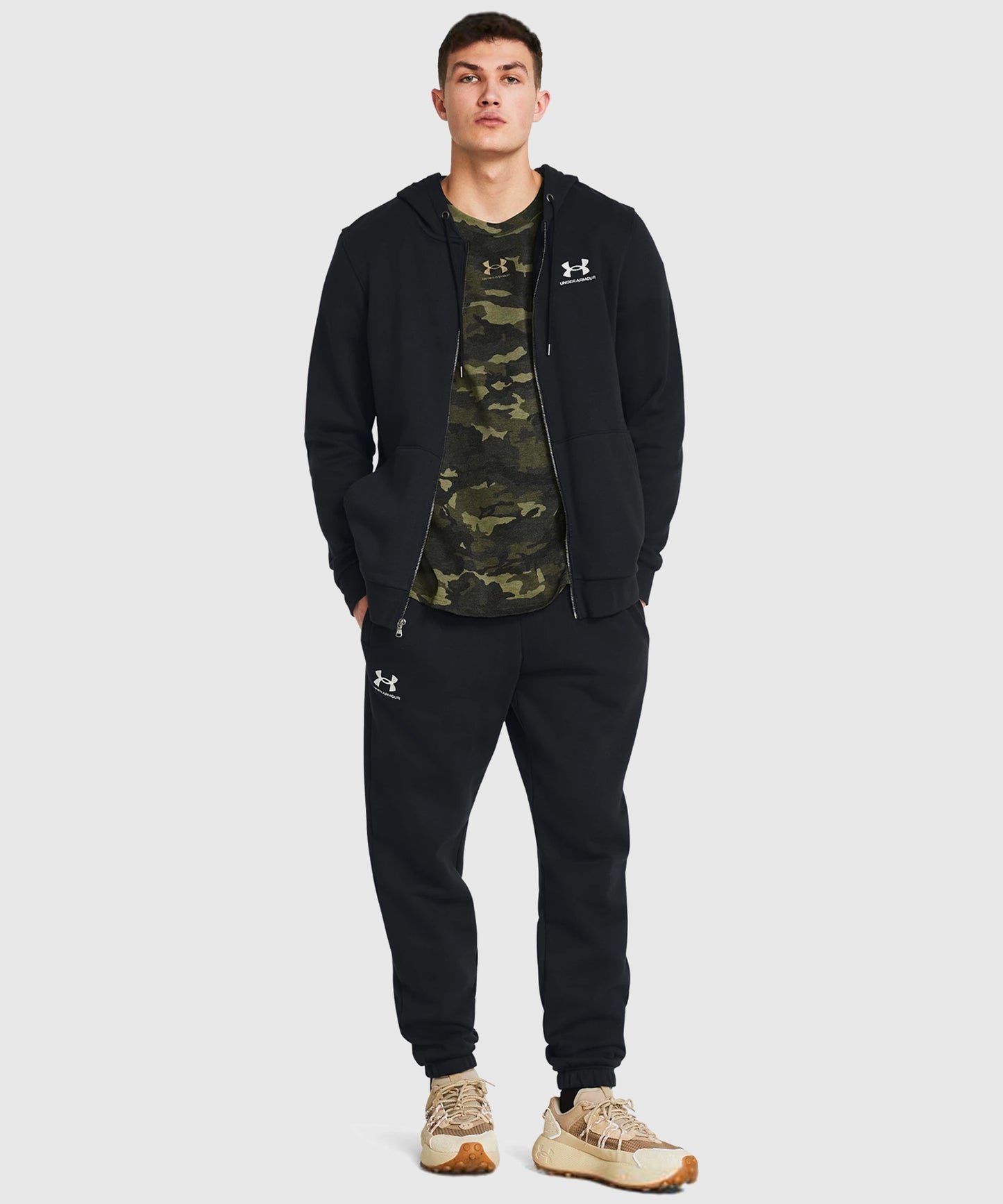 Under Armour Ua Essential Fleece Pantalone da Jogging – Nero