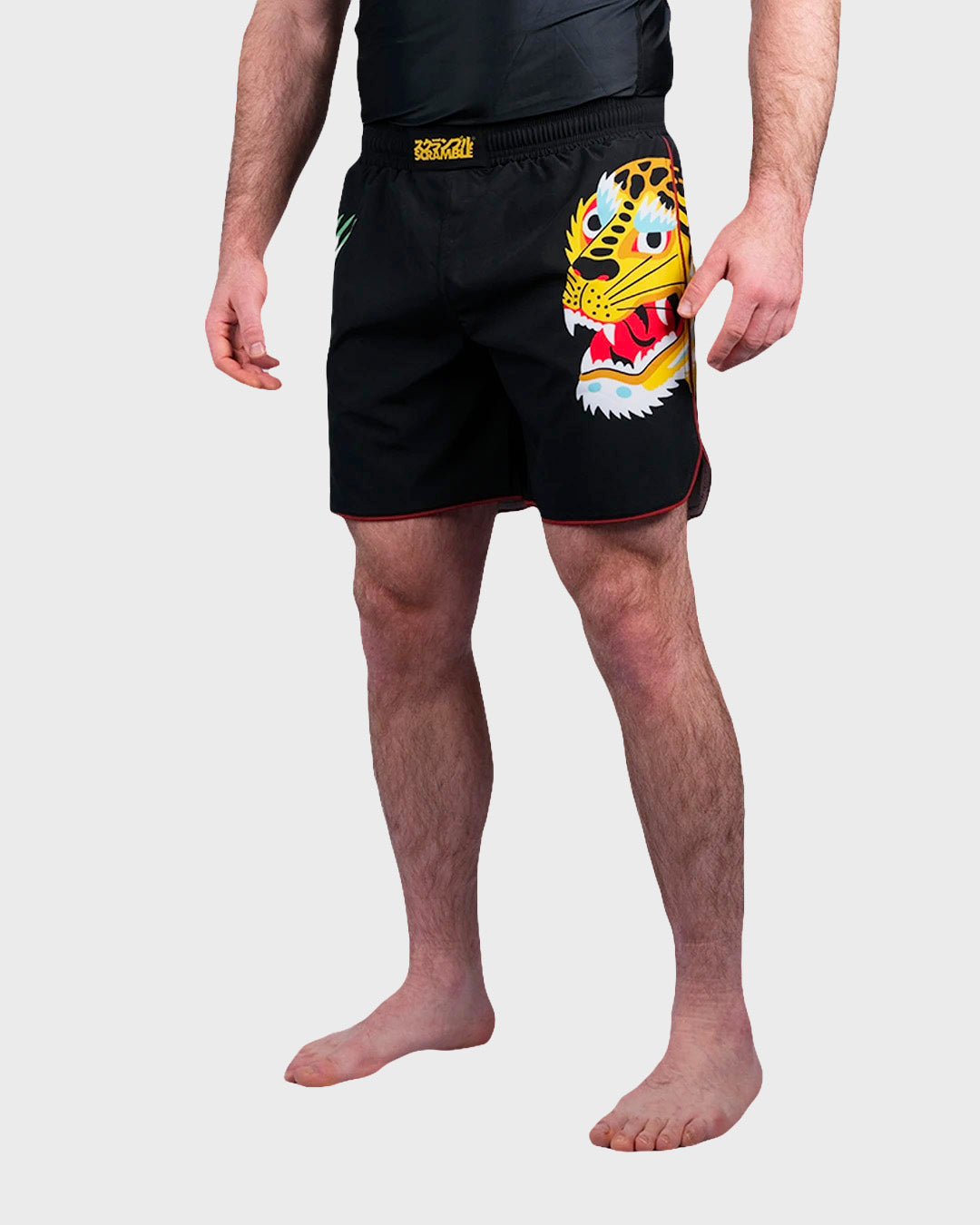 Scramble Sukajan Fight Shorts - Black