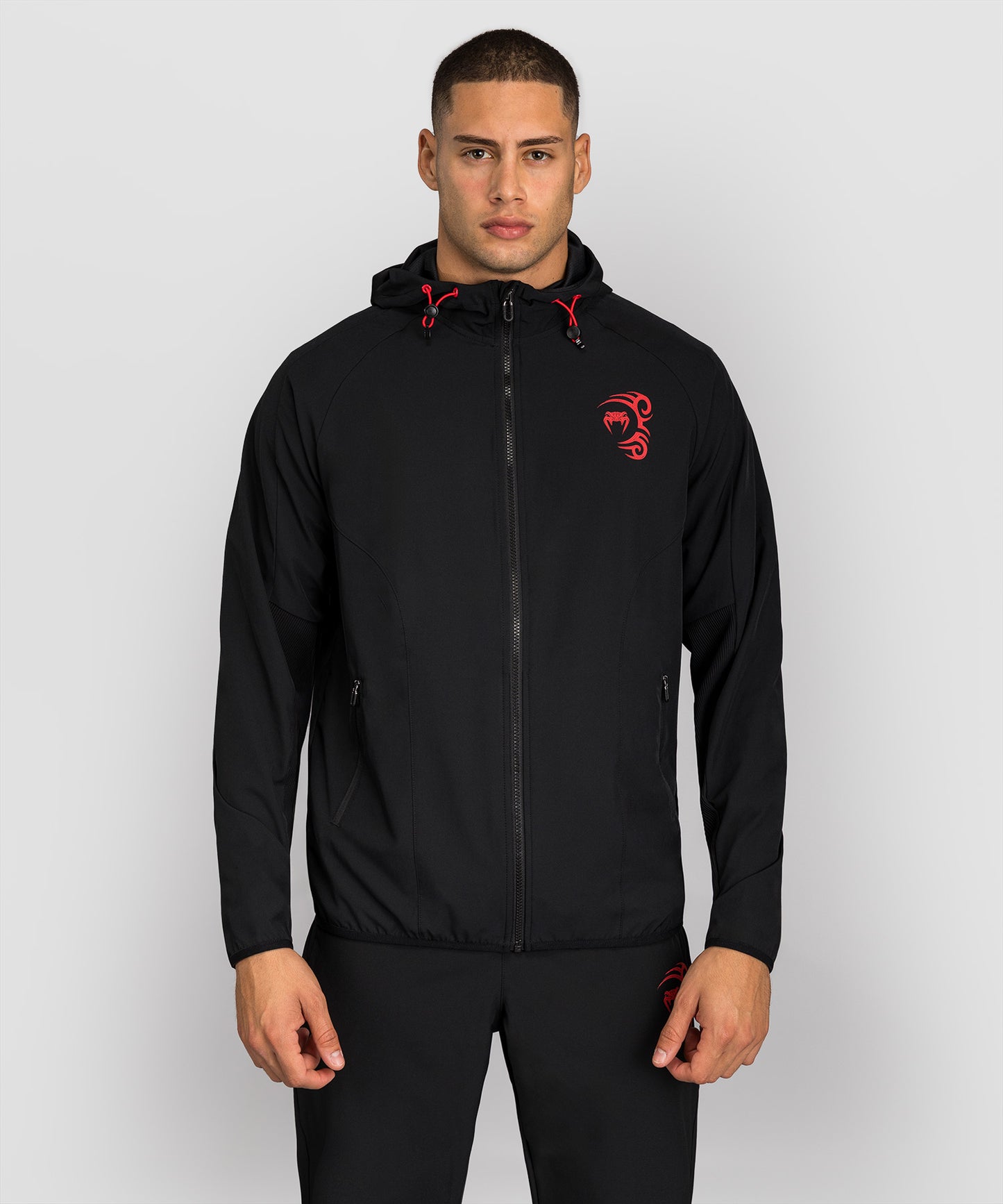 Venum x Mike Tyson Tiger Track Jacket - Deep Deep Black/Intense Red