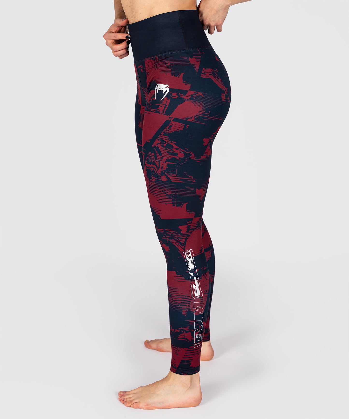 UFC Zenith by Venum Authentic Fight Week Legging Mujer - Azul marino/Burdeos/Plat
