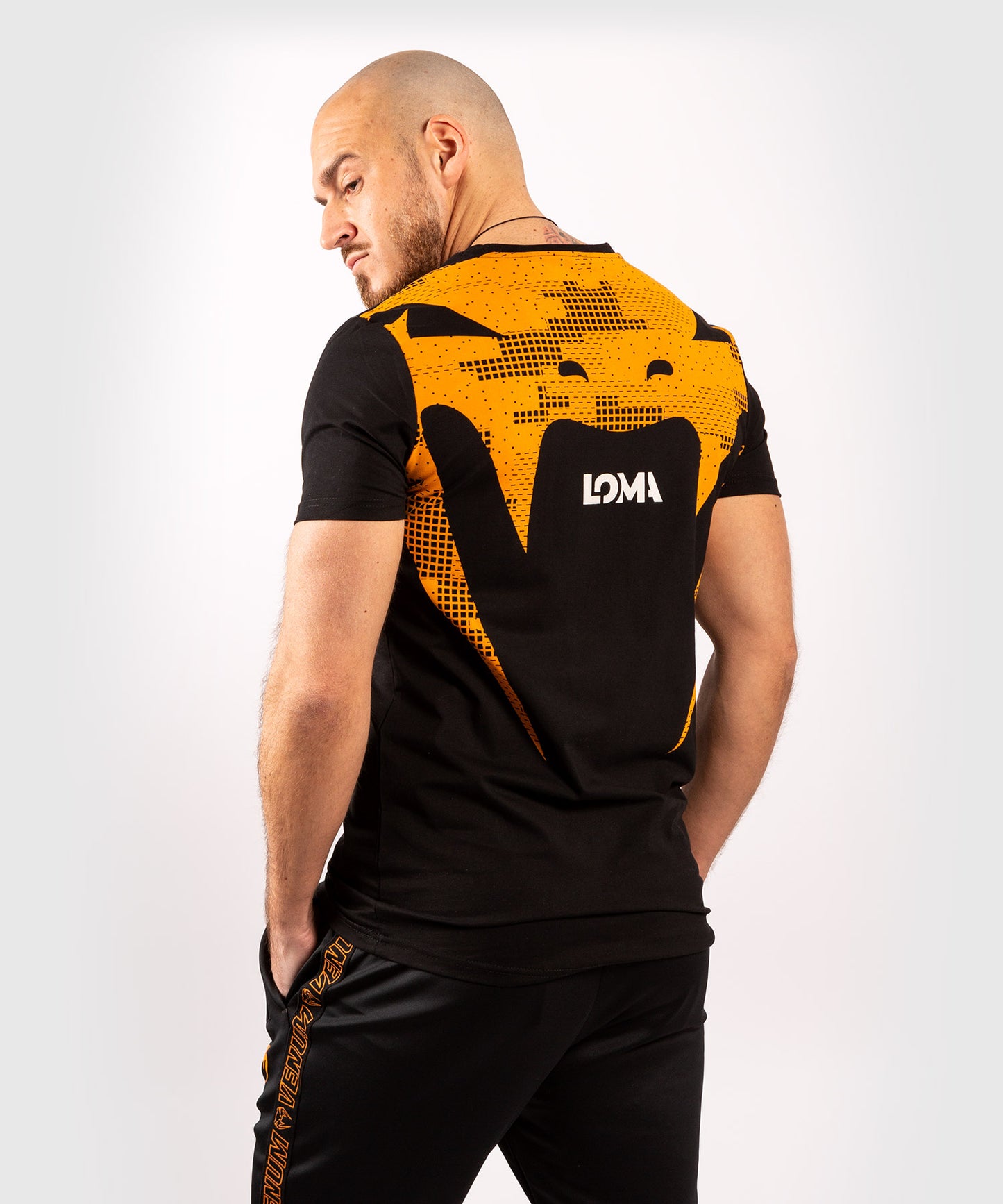 Venum Loma Fight 11/12 T-Shirt - Schwarz/Orange