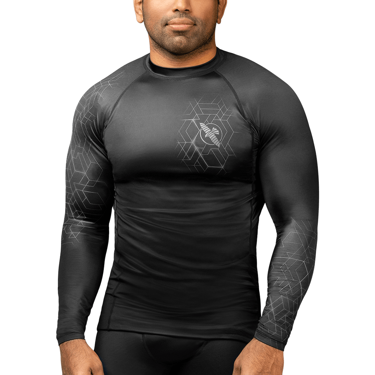 Hayabusa Geo Langarm-Rashguard - Grau