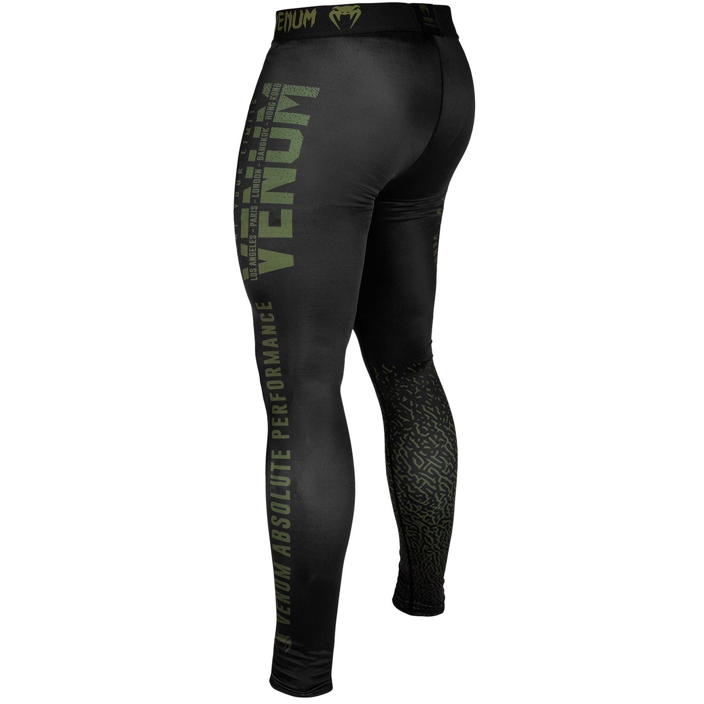Pantalon de Compression Venum Signature - Noir/Kaki - Exclusivité