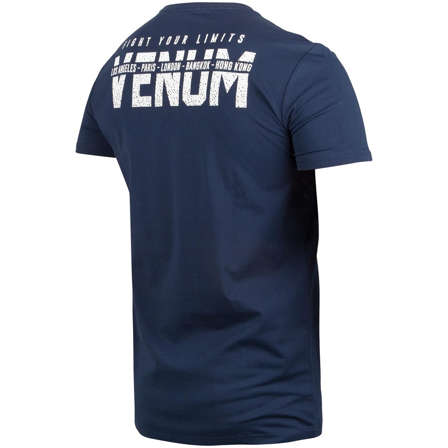 Venum Signature T-shirt - Short Sleeves - Navy Blue/White