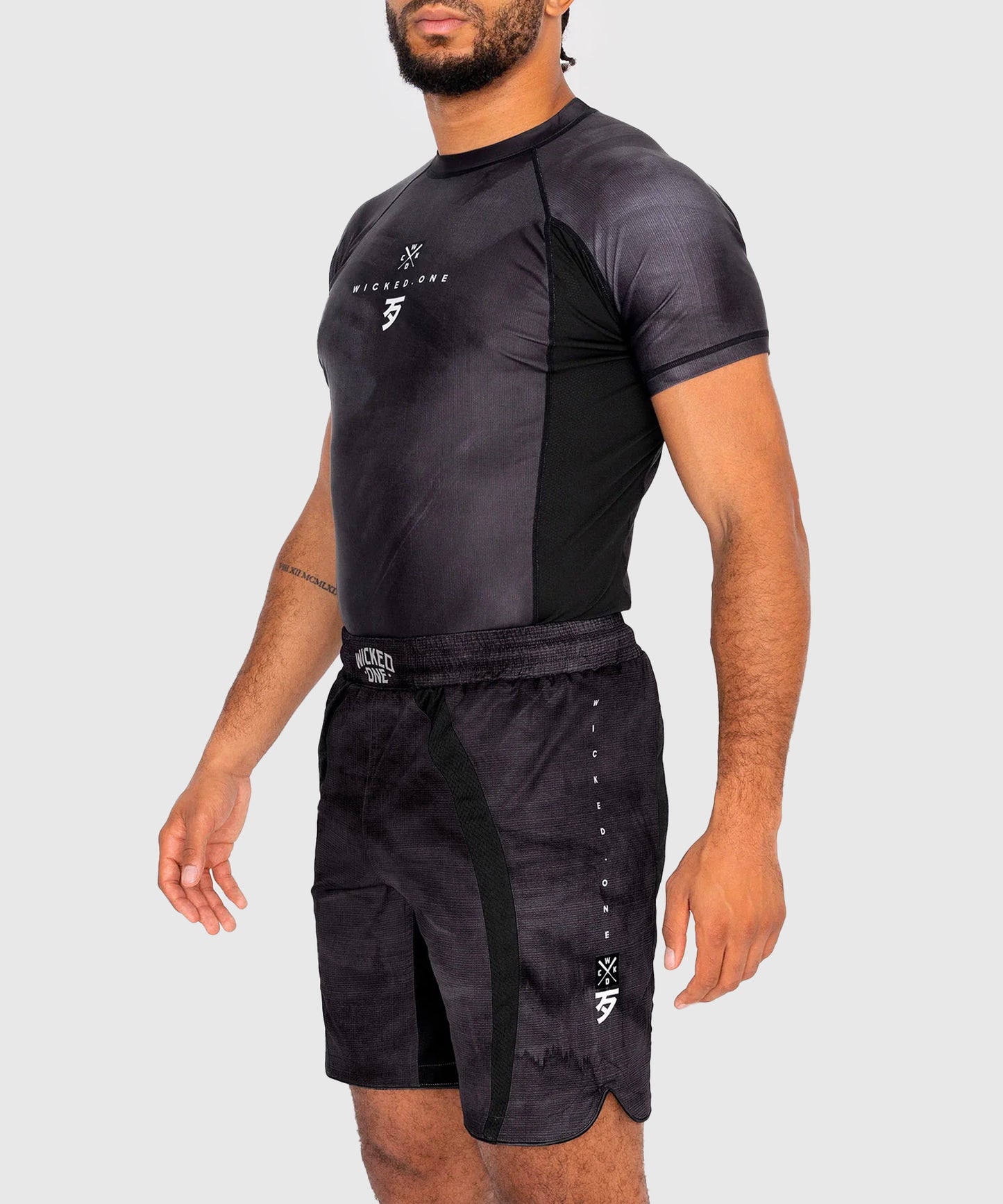 Wicked One Contest Rashguard a Maniche Corte - Nero