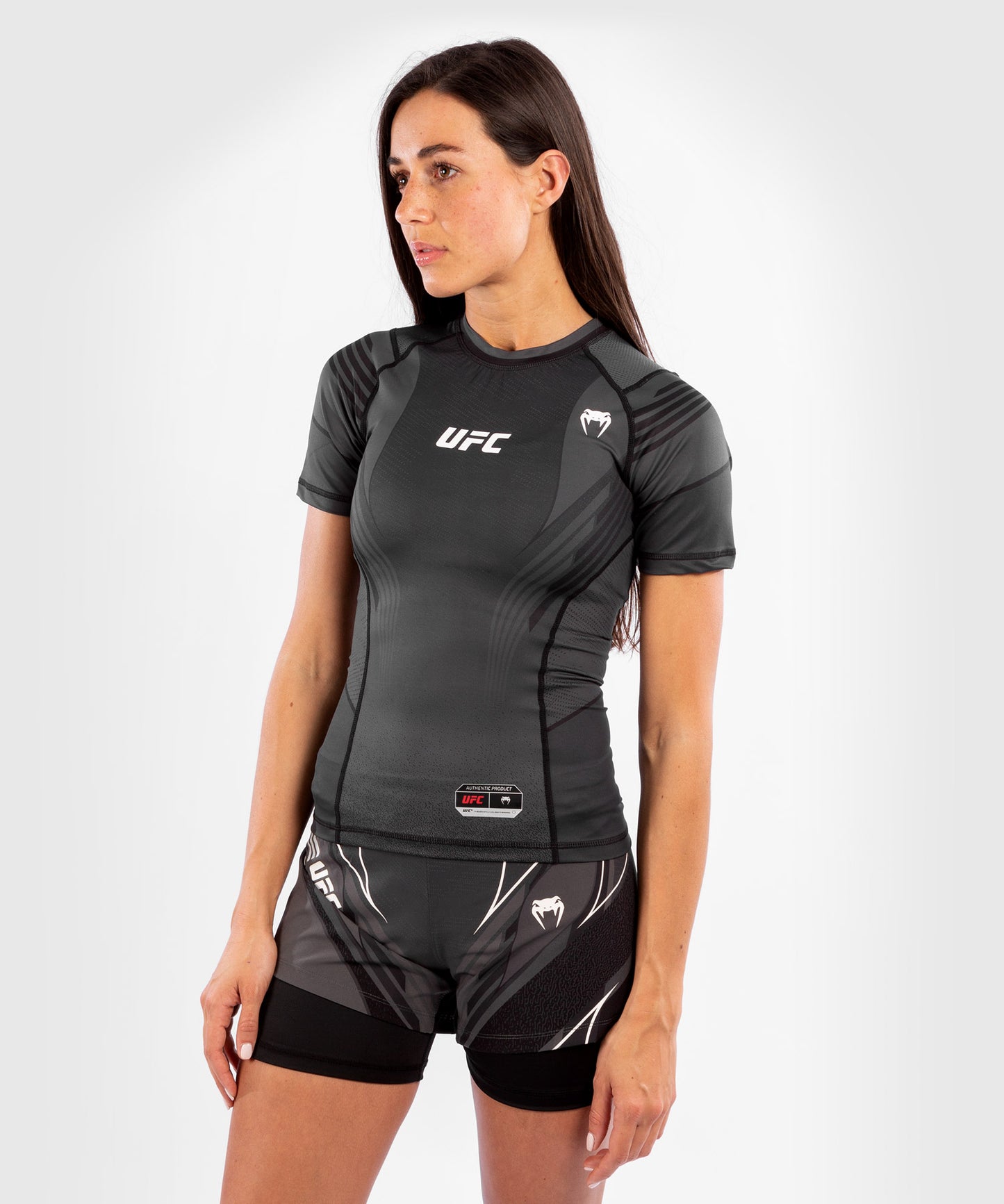 UFC Venum Authentic Fight Night Frauen Rashguard - Schwarz