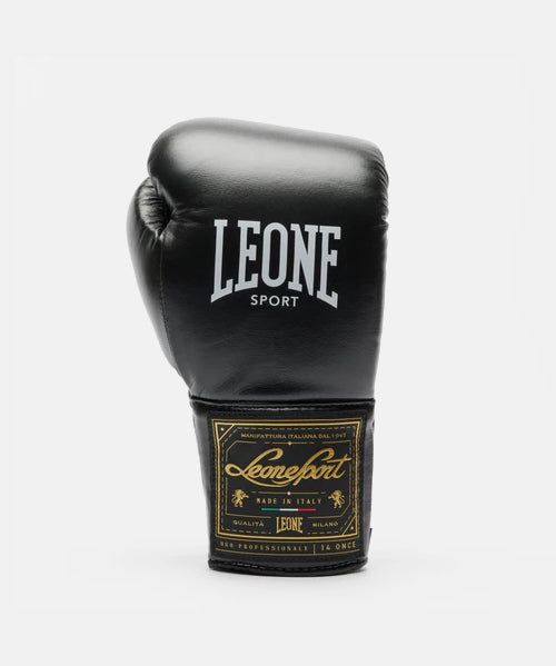 Leone Orlando Classico Schnürsenkel Boxhandschuhe - Schwarz