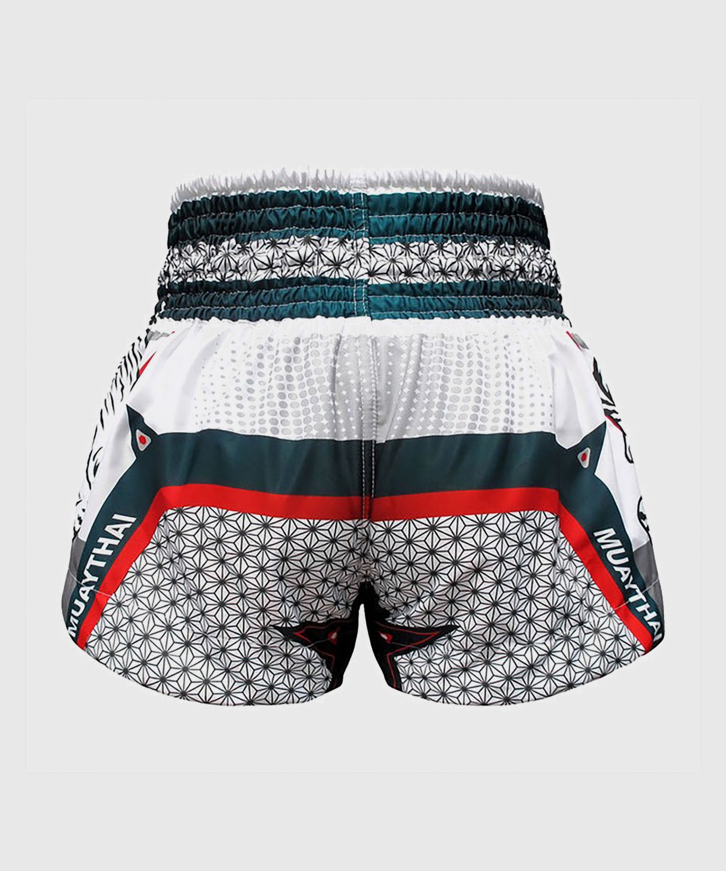 Tuff Bianco Tiger Pantaloncini da Muay Thai - Bianco
