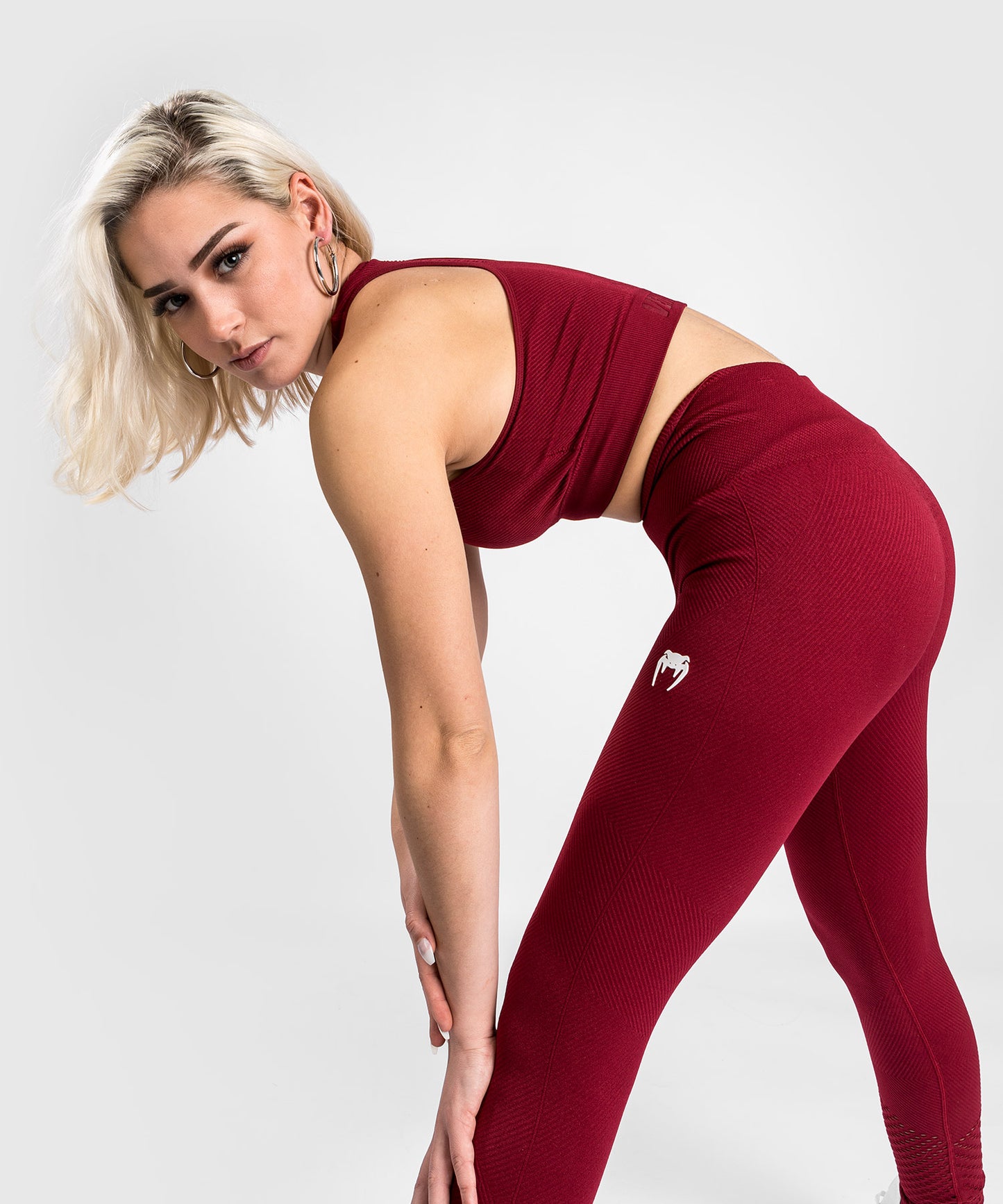 Venum Sparring Seamless Leggings ⅞ - Bordeaux 
