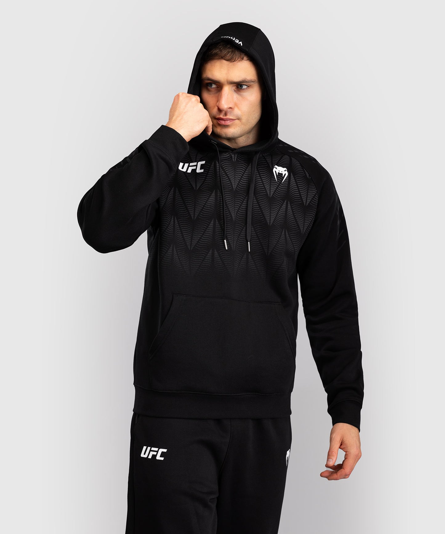 Sweat à capuche Homme UFC Zenith by Venum Replica - Noir