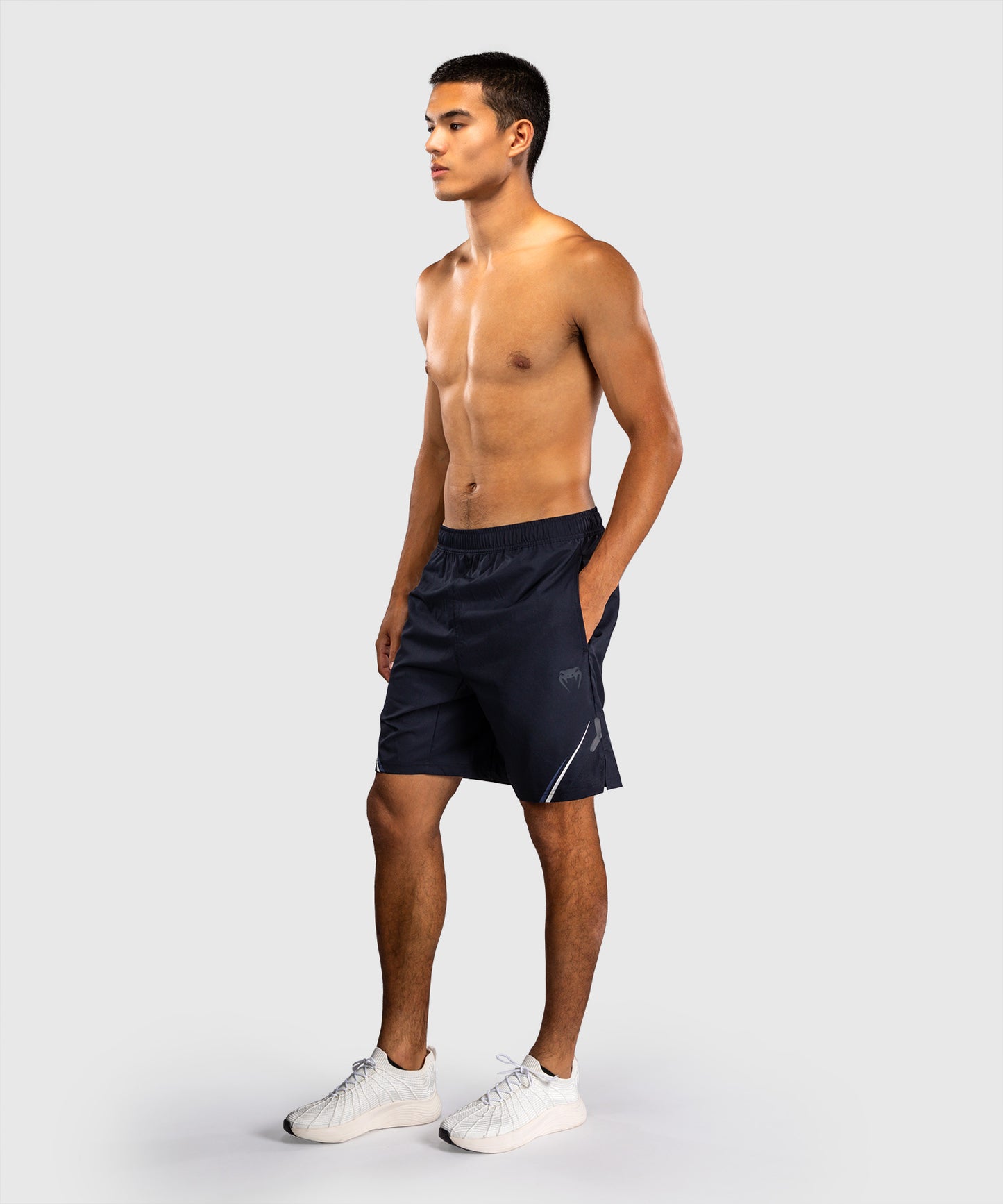 Venum G-Core Pantalón Corto de Entrenamiento - Azul Marino/Blanco