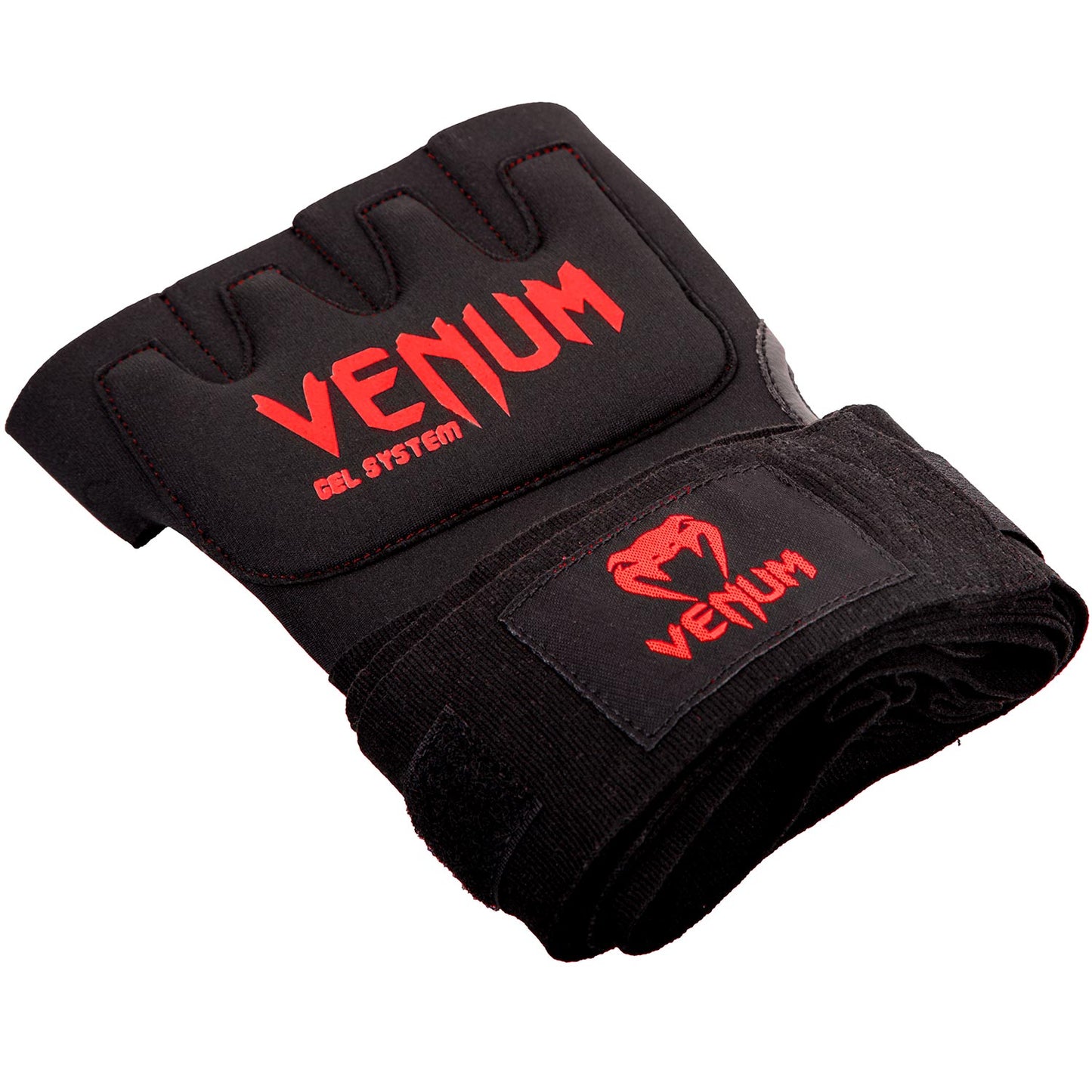 Venum Gel Kontact Handschuh Wraps - Schwarz/Rot