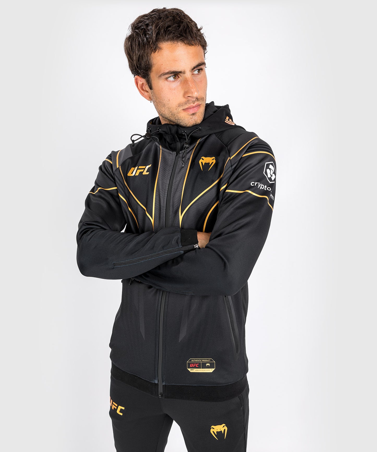 UFC Venum Authentic Fight Night 2.0 Herren Walkout Hoodie - Champion