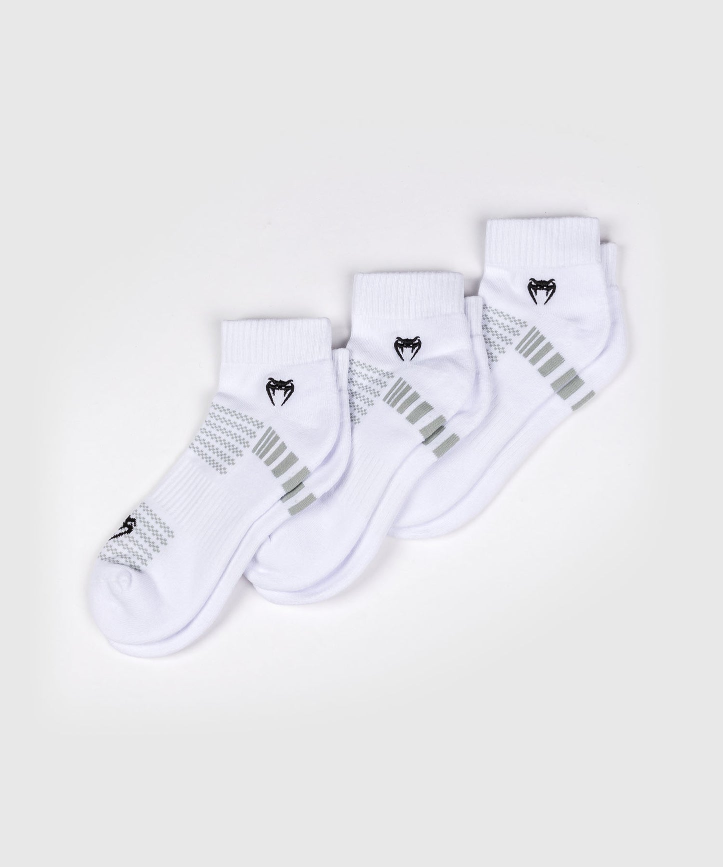 Venum Vector Pack 3 Calcetines Tobilleros - Blanco/Gris