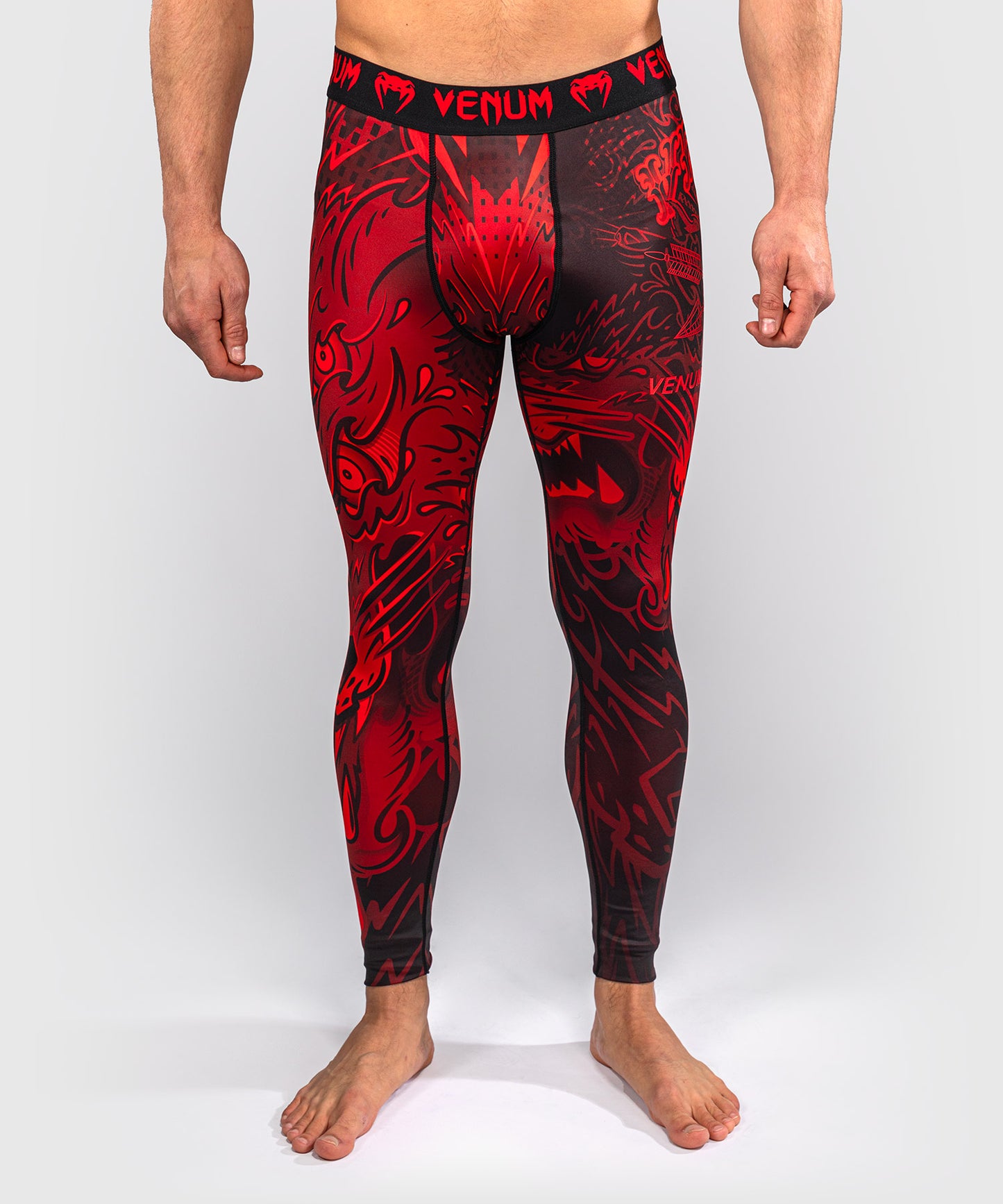 Venum Wolf Atak Spats – Nero/Rosso