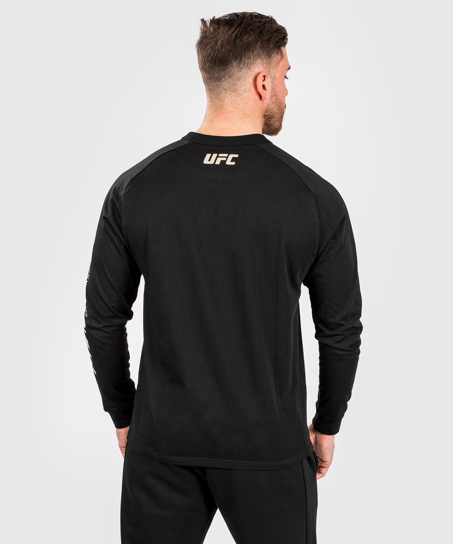UFC Adrenaline by Venum Fight Week Langärmeliges Herren-T-Shirt - Schwarz