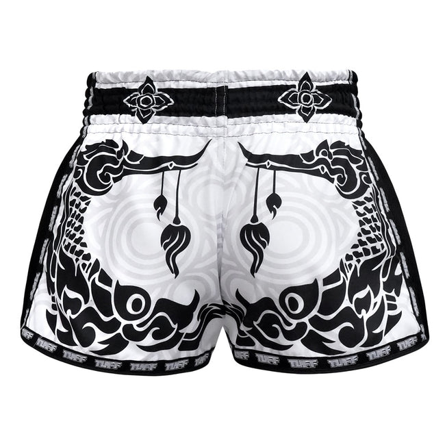 Short de Muay Thai Tuff Retro Style The Great Hongsa - Blanc