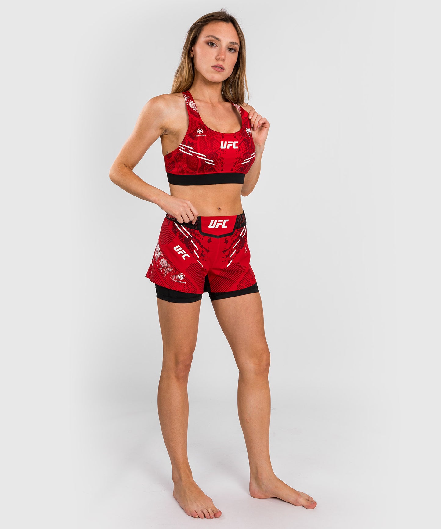 UFC Adrenaline by Venum Authentic Fight Night  Women's Sports Bra - Rot