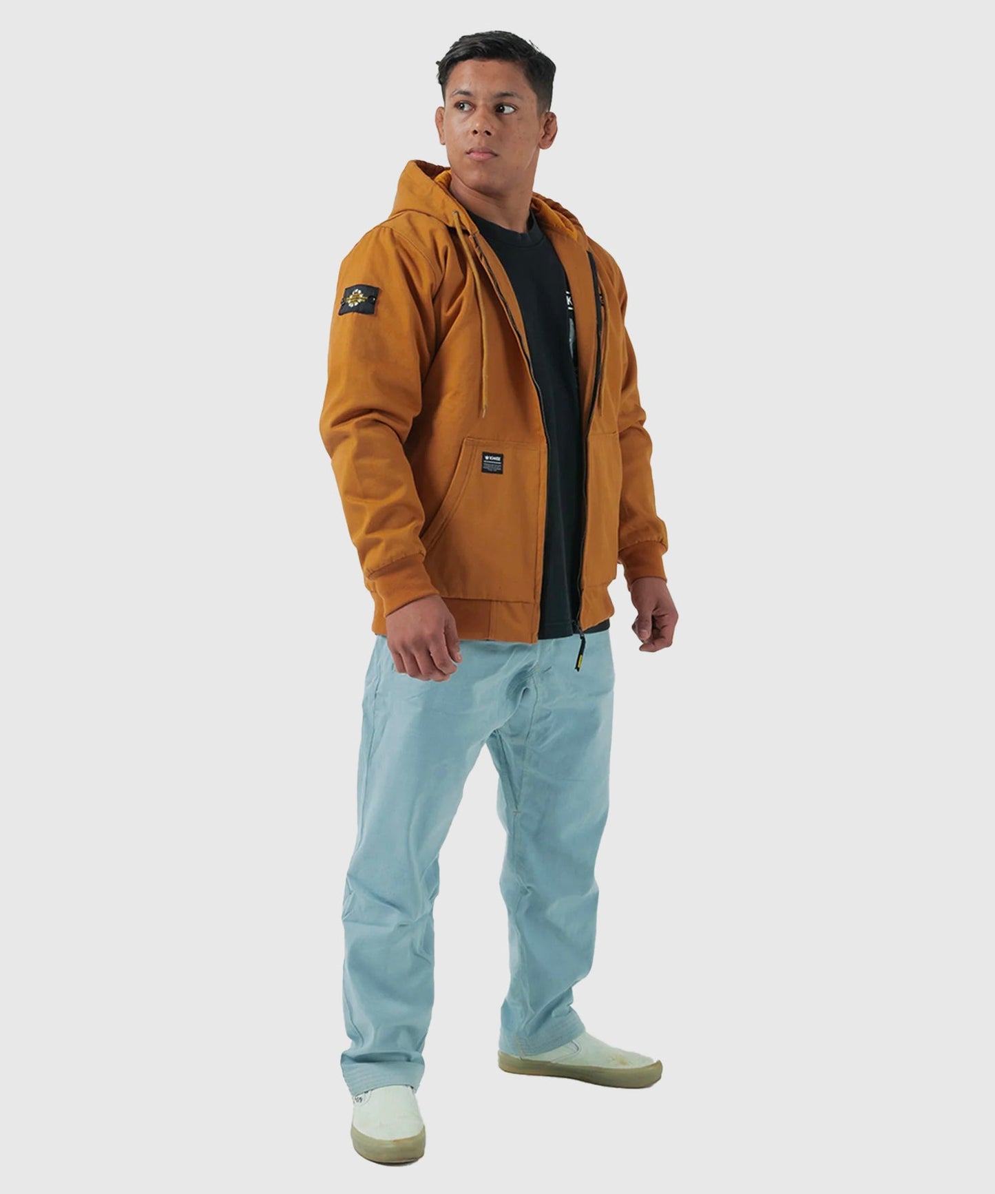 Kingz Canvas Jacke - Braun
