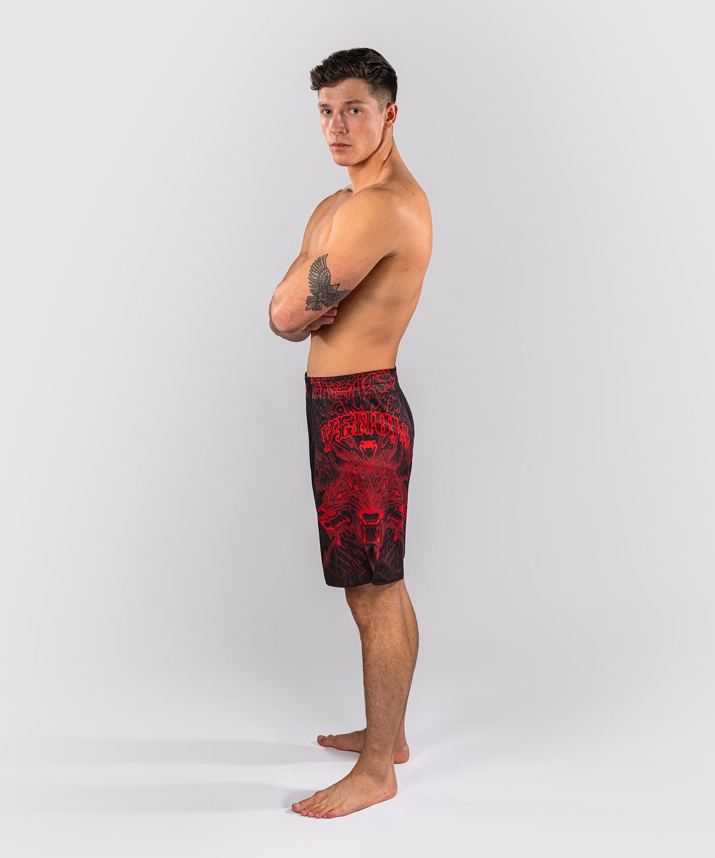 Venum Wolf Atak Pantaloncini da Combattimento – Nero/Rosso