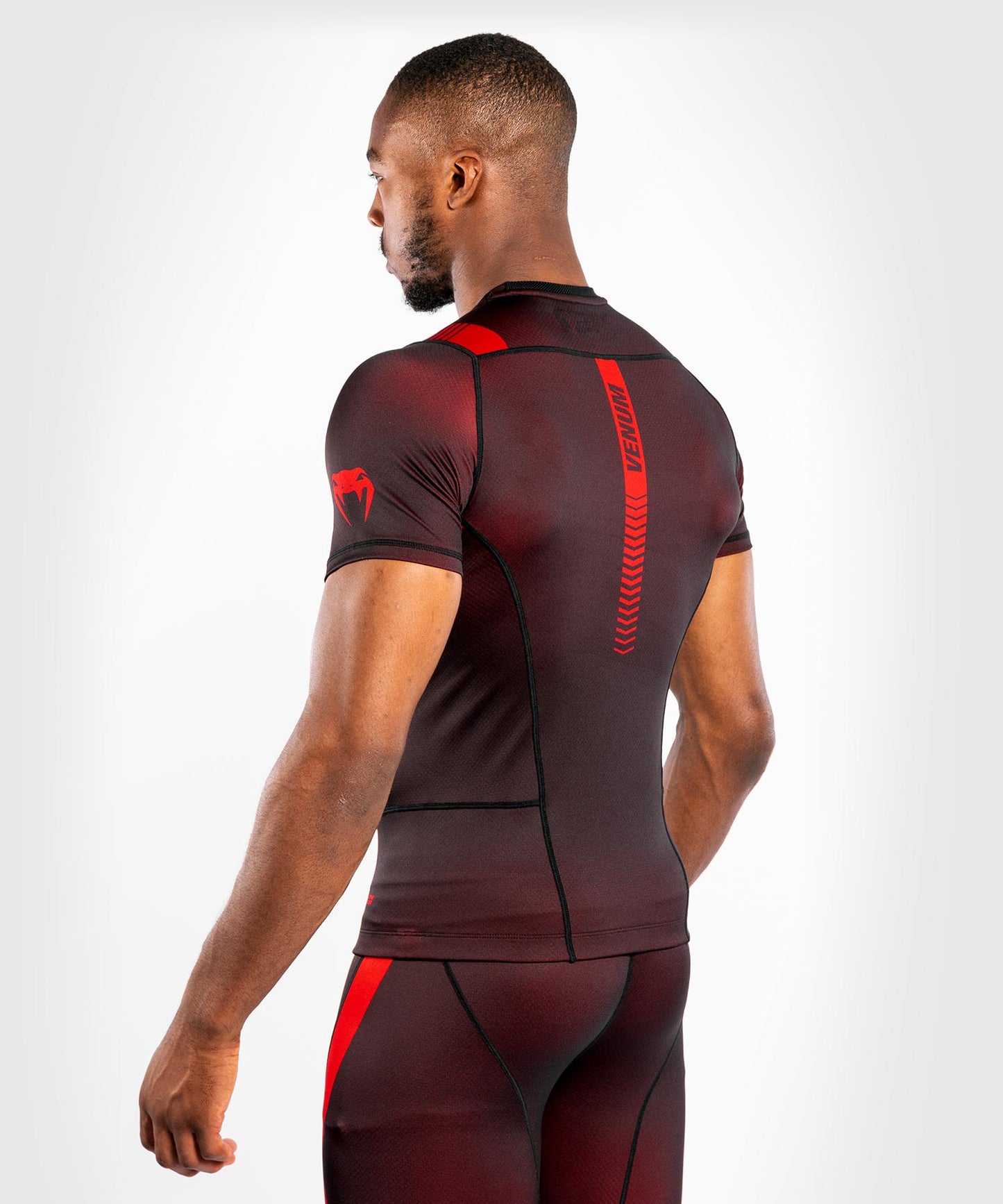 T-shirt de Compression Venum NoGI 3.0 - Manches Courtes - Noir/Rouge