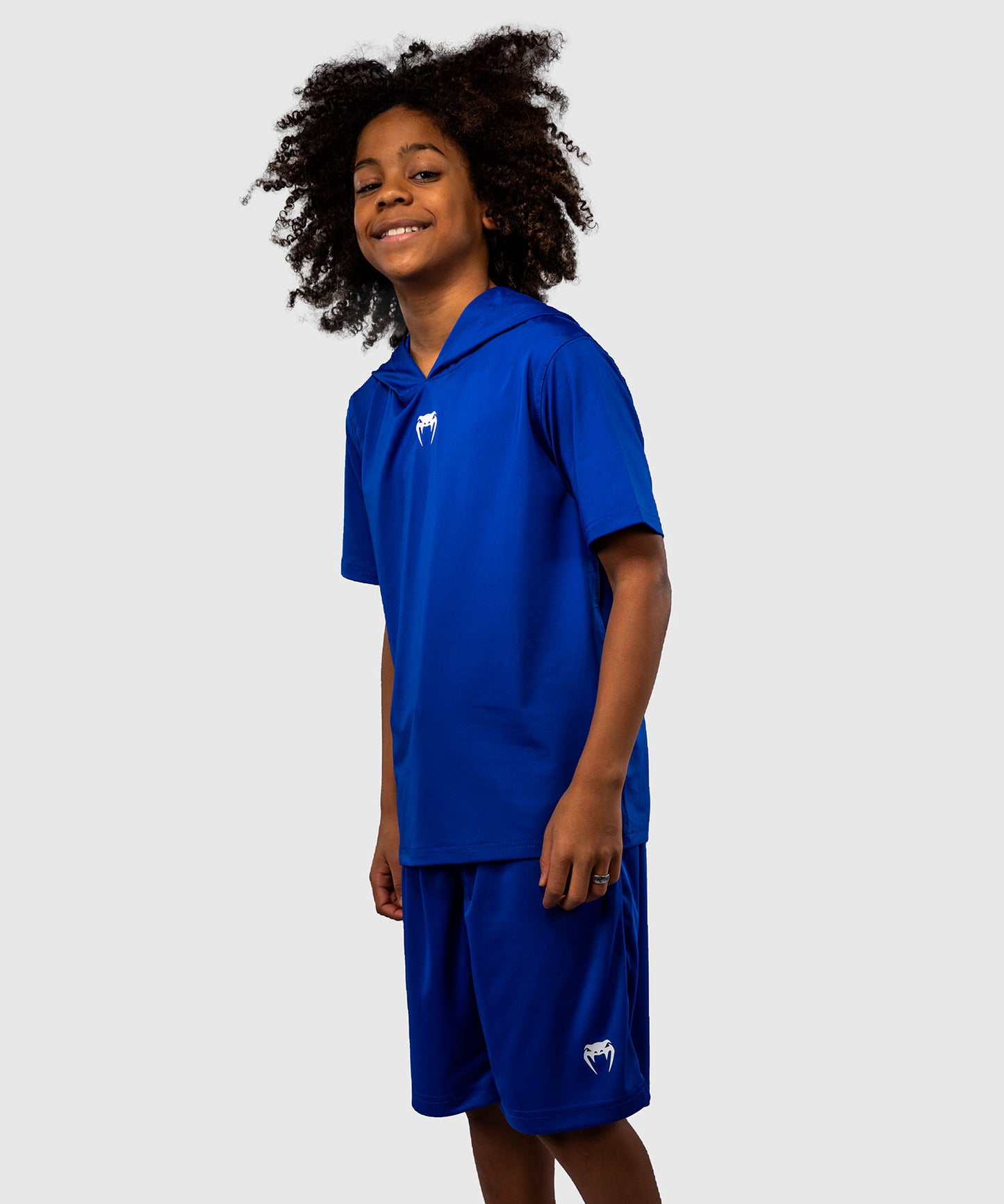 Venum Elite Sudadera Dry-Tech Manga Corta Para Niños - Azul Real