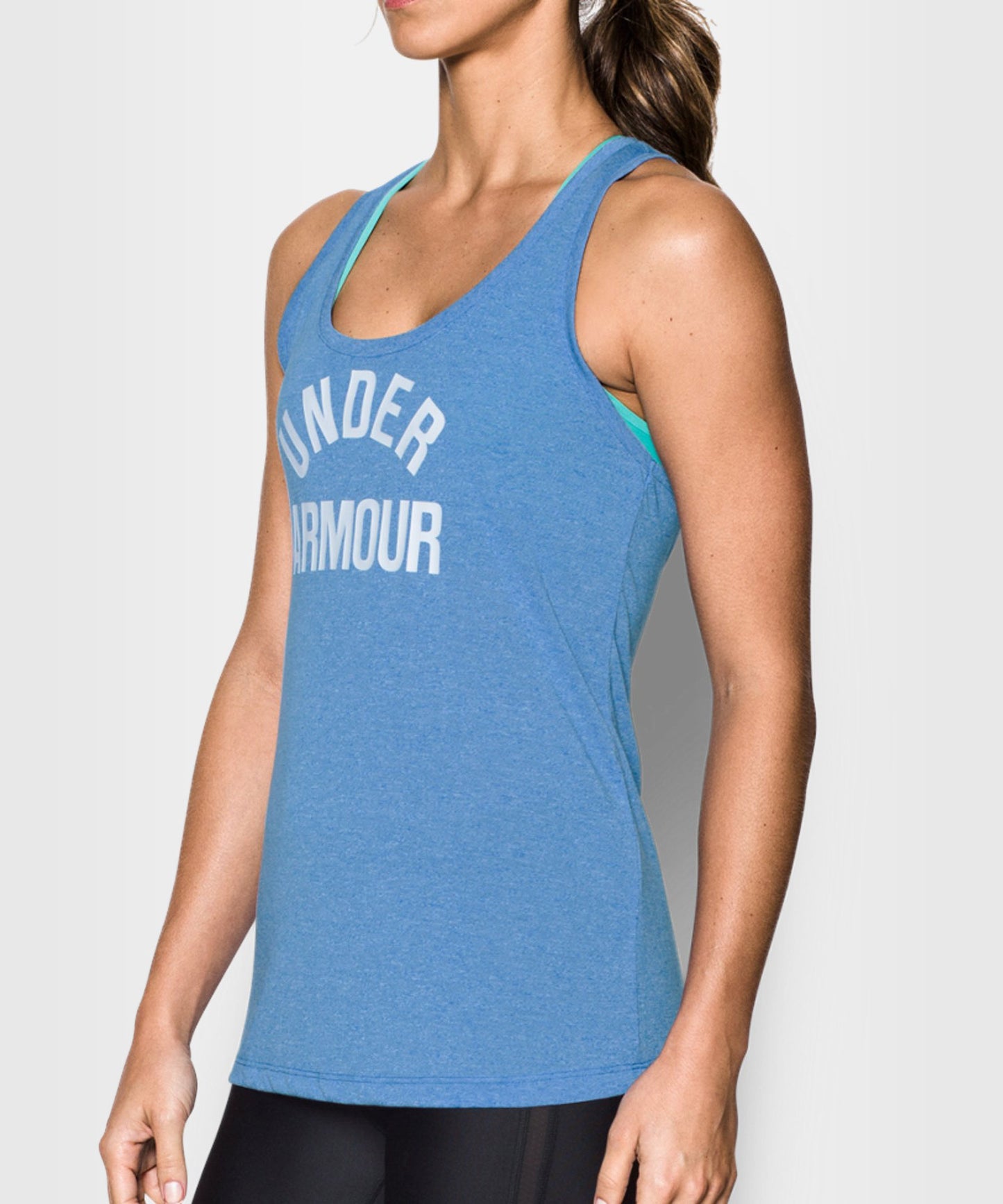 Under Armour Threadborne Camiseta de Tirantes Mujer – Azul Jaspeado