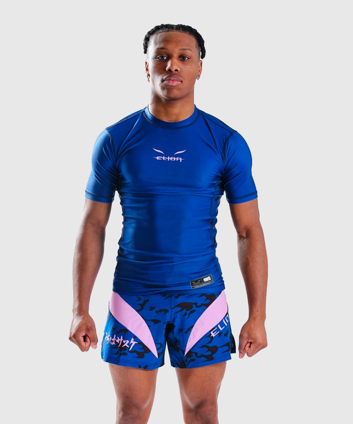 Rashguard À Manches Courtes Elion X Naruto - Sasuke - Bleu